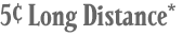 Per-minute Long Distance